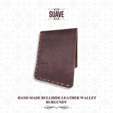 Hand-Made-Bullhide-Leather-Wallet-Burgundy-Fold-Vertical