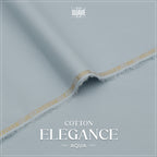 Elegance Cotton Suit - Aqua