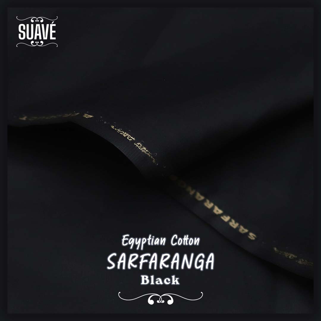 Sarfaranga Egyptian Cotton - Black