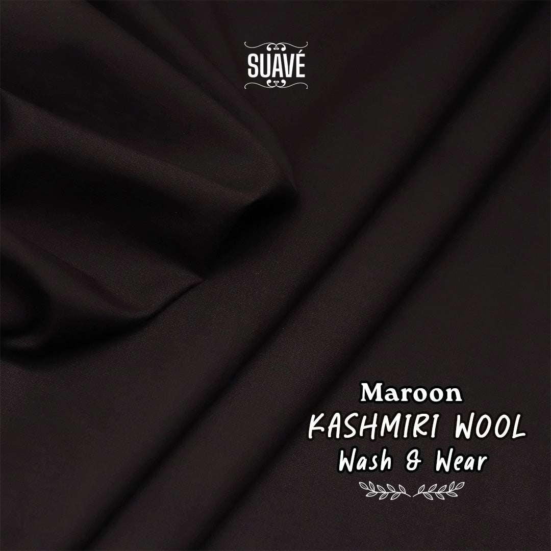 Winter Kashmiri Wool - Maroon Secondary image