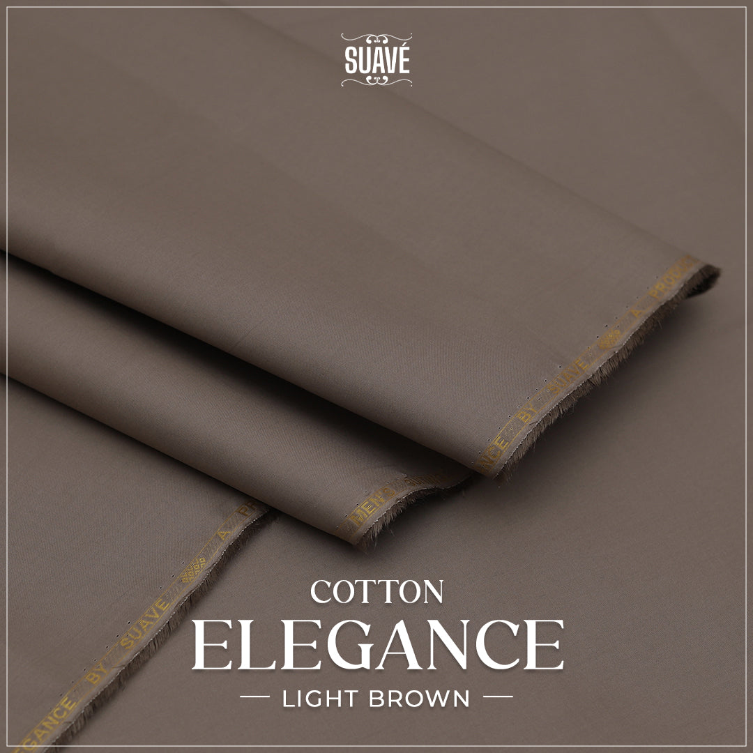 Elegance Cotton Suit - Light Brown