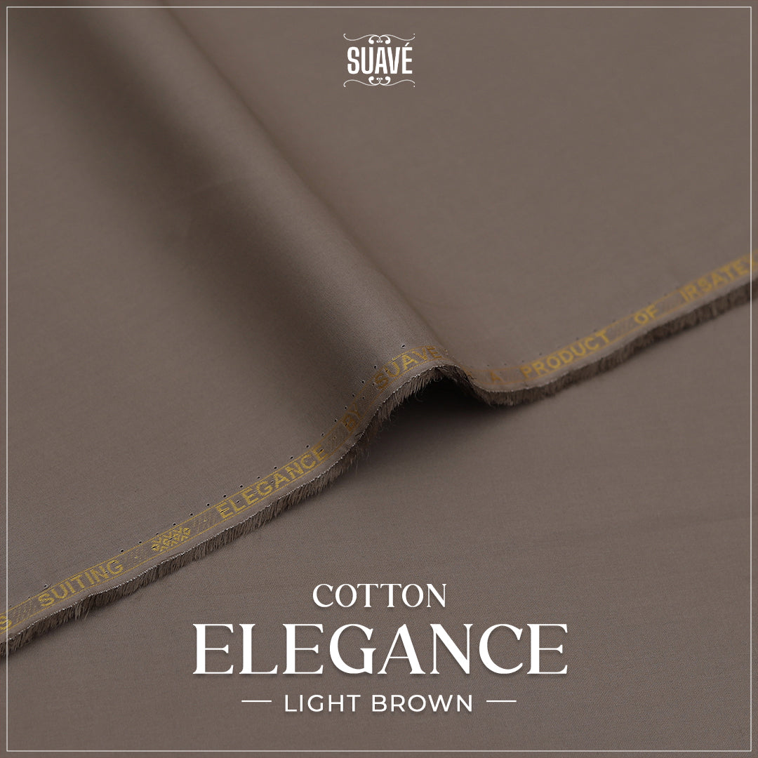 Elegance Cotton Suit - Light Brown