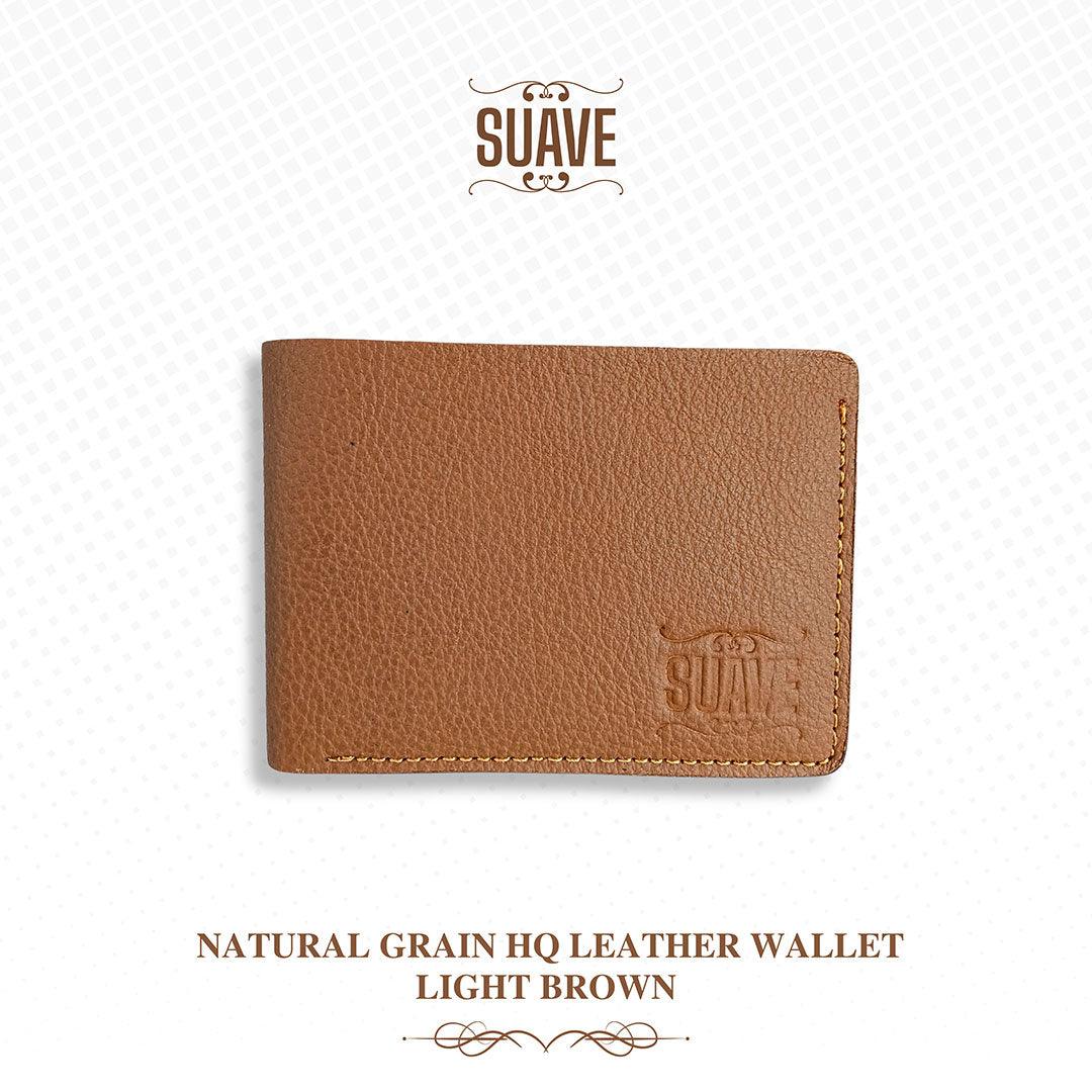 Natural-Grain-HQ-Leather-Wallet-Light-Brown-Fold