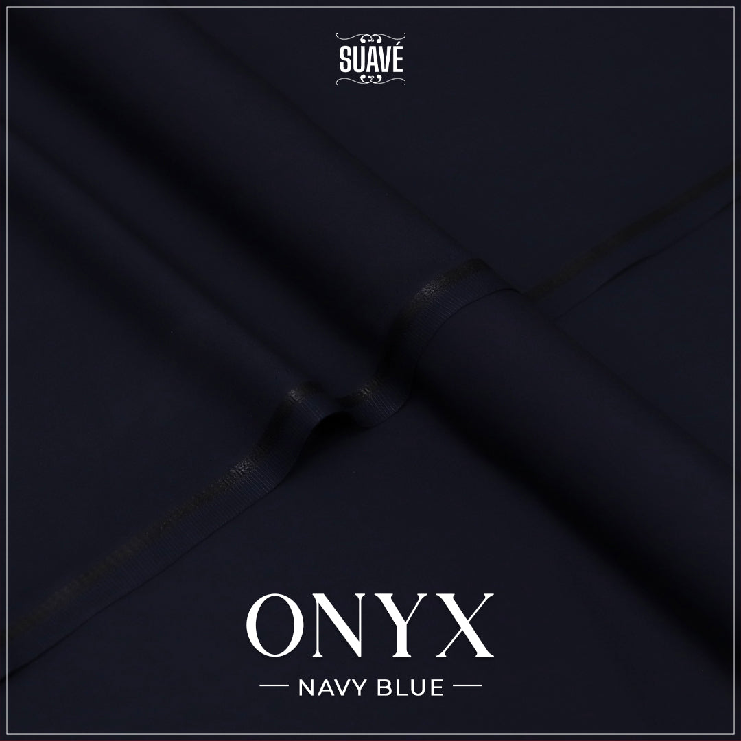 Navy Blue  - Onyx Premium Suiting