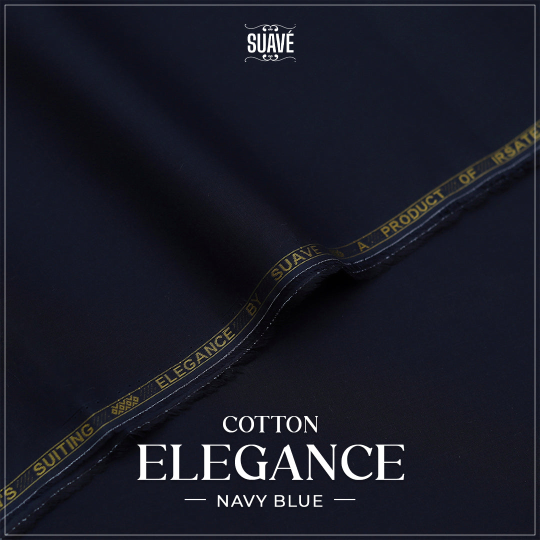Elegance Cotton Suit - Navy Blue Secondary image