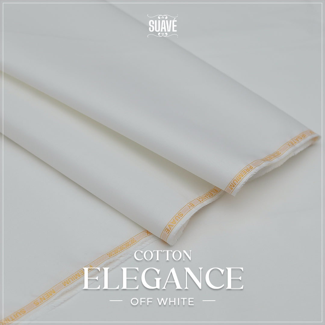 Elegance Cotton Suit - Off White