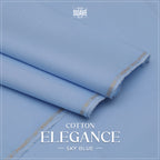 Elegance Cotton Suit - Sky Blue