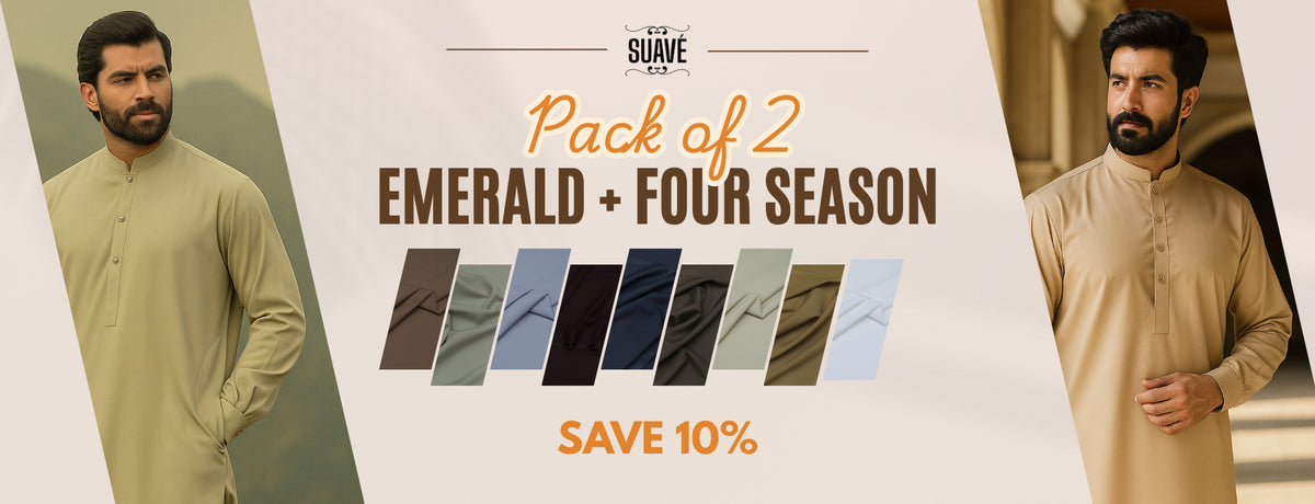 Pack of 2 Suits Emerald Four Seasons