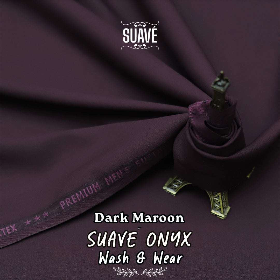 Winter Suiting - Onyx - Dark Maroon Main image