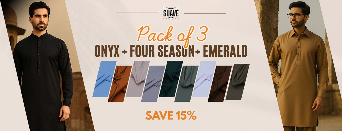 Pack of 3 Suits Onyx Emerald Four Seasons
