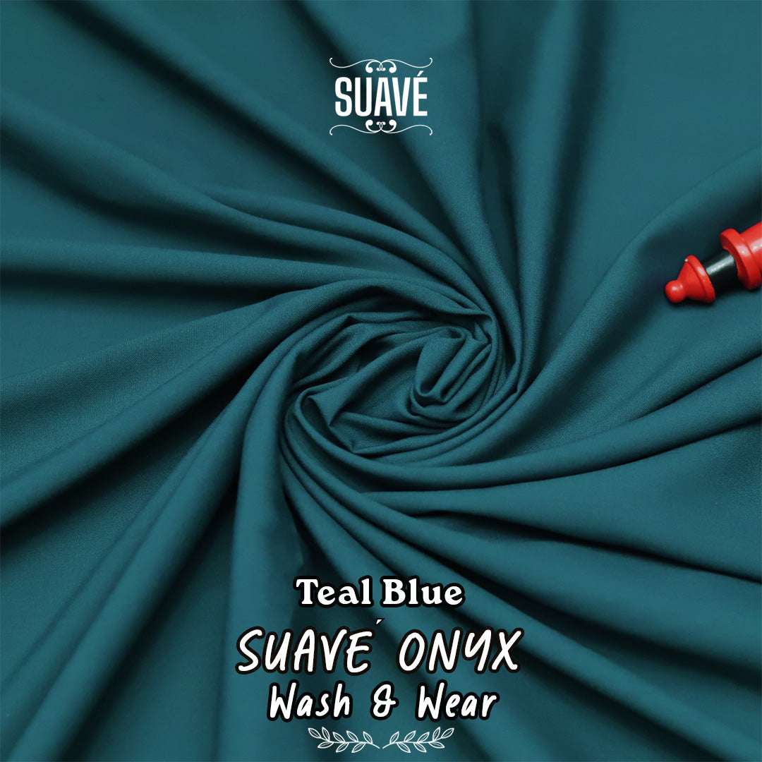 Winter Suiting - Onyx - Teal Blue